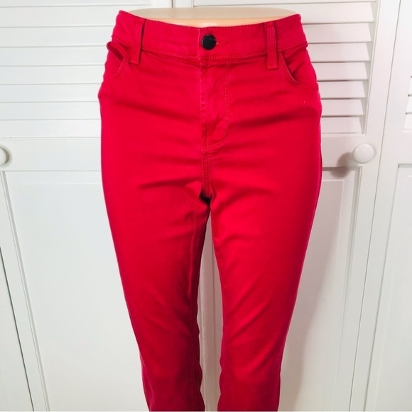 J BRAND Red Burn Ankle Crop Pants Size 30 - Picture 2 of 10